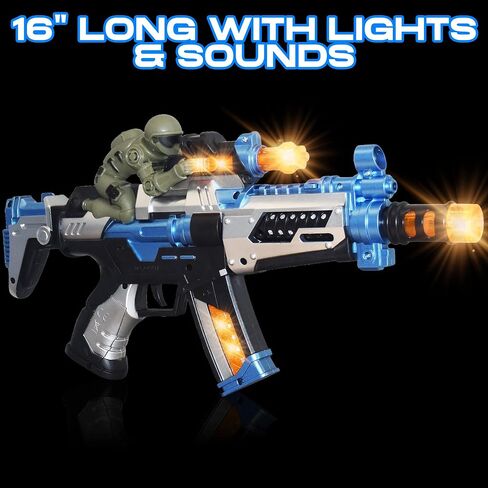 ArtCreativity FuryX Light Up Toy Gun for Kids with Sound & LEDs, 16 Inch in Saudi Arabia