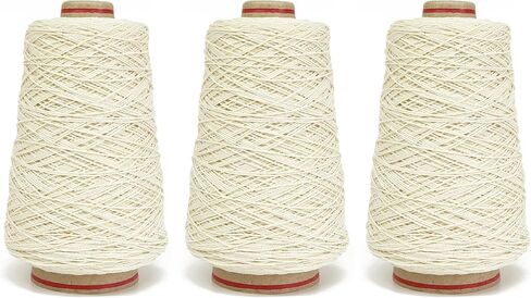 DuraTuft Yarn 45 Vibrant Colors Tufting Nylon Yarn Pack - Ideal for Crochet, Craft Projects -100% B.C.F. - 3 Cones x 1.66lbs -180yards -Perfect for Rug Weaving and Knitting (19 Orange) in Kuwait