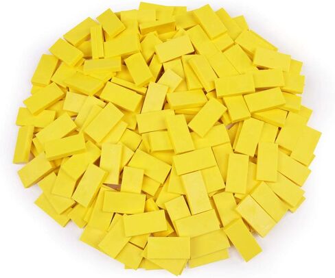 Bulk Dominoes Plastic Bulk 100pcs – Building and Stacking and Chain Reaction Toppling STEAM Toy Blocks for Kids (Black) in Saudi Arabia