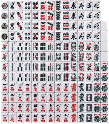 American Mahjong Set 166 Tiles 4 All in One Pusher Rack Combo (Aluminum Case) in Saudi Arabia