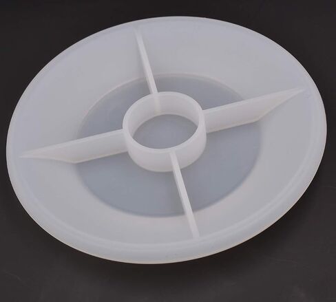Diameter 6.5 Inch Plate Epoxy Mold Resin Plate Making Silicone Mold, 0.78" Depth in Kuwait