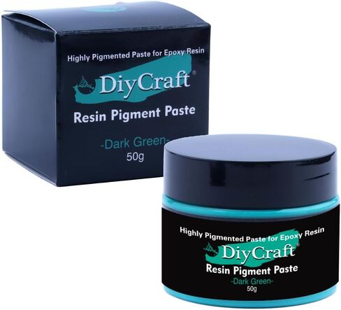 Resin Pigment Paste - Highly Pigmented Paste for Epoxy Resin 50g, Epoxy Resin Supplies for DIY Resin Art Jewelry Making, Concentrated UV Resin Colorant for Woodwork, Crafts (Black) in Saudi Arabia