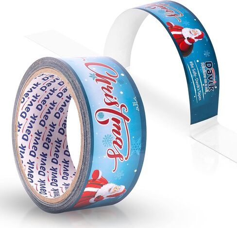 دافيك - مقبض حمل لاصق لعيد الميلاد، حزام مقبض لاصق لنقل الصناديق والحقائب، بكرة مقبض لاصق متعدد الاستخدامات ومريح أثناء التنقل، 25 مقبض in Kuwait