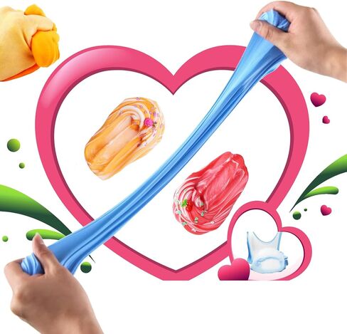 8 عبوات من مجموعة سلايم الزبدة ذات اللونين، هدايا عيد ميلاد للأطفال، هدية للحفلات للفتيات والفتيان، غير لزجة، لعبة الحمأة فائقة النعومة للفتيات 6 7 8 9 10 11 12 in Kuwait