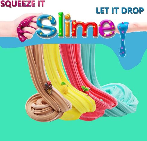 8 عبوات من مجموعة سلايم الزبدة ذات اللونين، هدايا عيد ميلاد للأطفال، هدية للحفلات للفتيات والفتيان، غير لزجة، لعبة الحمأة فائقة النعومة للفتيات 6 7 8 9 10 11 12 in Kuwait