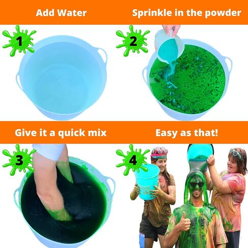 PARTY GOAT Instant Green Slime Powder, Bulk 25 Gallon Kit, Just Add Water in Saudi Arabia