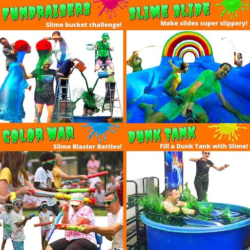 PARTY GOAT Instant Green Slime Powder, Bulk 25 Gallon Kit, Just Add Water in Saudi Arabia