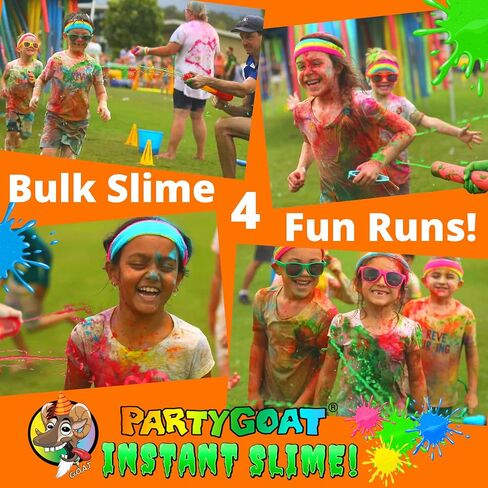 PARTY GOAT Instant Green Slime Powder, Bulk 25 Gallon Kit, Just Add Water in Saudi Arabia