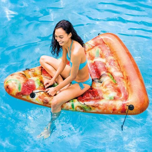 Intex Pizza Slice Inflatable Mat with Realistic Printing, 69in X 57in in Saudi Arabia