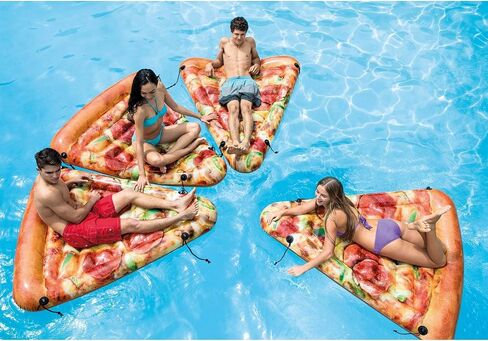 Intex Pizza Slice Inflatable Mat with Realistic Printing, 69in X 57in in Saudi Arabia