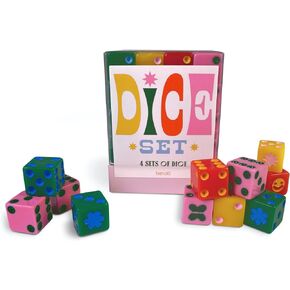 ban.do Game Night! 48 Piece Dice Set, 4 Different Colored Dice, Standard Dice for Board Games and Card Games in Saudi Arabia