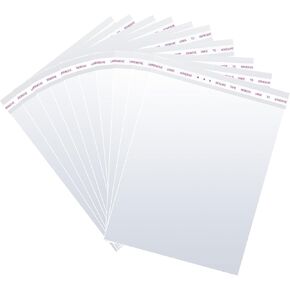 أكياس سيلوفان ذاتية الغلق مقاس 12 × 16 بوصة من Easytle، أكياس ملابس شفافة ذاتية اللصق، أكياس هدايا تشيلو، أكياس بولي بلاستيكية للملابس، قمصان، تغليف هدايا الحفلات، أعمال فنية (20 قطعة) in Kuwait