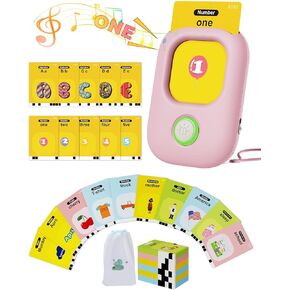 Kids Toddler Talking Flash Cards with 448 Sight Words,Montessori Toys,Speech Therapy,Autism Sensory Toys,Learning Educational Gifts for Age 1 2 3 4 5 Years Old Boys (Blue)