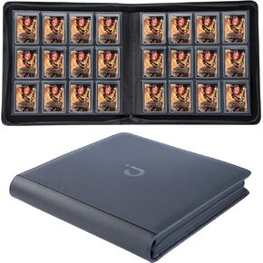 D DACCKIT Trading Card Binder, 12 Pocket Ringless Trading Card Album for Trading Cards & Sports Cards, Holds 768 Cards - Classic Black in Kuwait