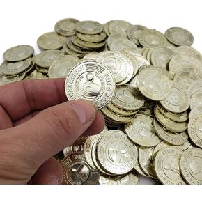 Double-Sided 3D I was Caught Being Good Plastic Metallic Gold Coins. (48 Pack) in Kuwait