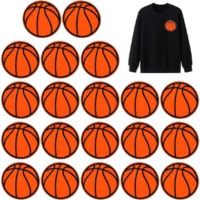 20 Pcs Volleyball Embroidered Patches Iron and Sew On Applique Patches Badge for Clothes Jeans Jacket Hat Dress DIY Accessories
