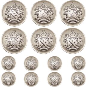 {F&G} أزرار معدنية عتيقة عالية الجودة من سبائك الزنك للجينز والمعطف والبلازر والبدلات والجاكيت وما إلى ذلك. أزياء غريبة كاستمز (رذاذ فضي) in Kuwait