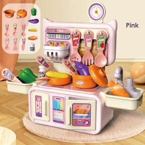 13pcs Plastic Pretend Kitchen playset for Cooking, Toddler playset for Children, Play Kitchen Set, Kid Kitchen Play Set