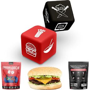 Gifton - Takeaway Dice Game - Decision Maker for Fast Food Dinner Meals Pizza Burger Kebab Fried Chicken - Gag Novelty Gift for Men Women Funny Present for Him Her Christmas Stocking Filler in Saudi Arabia