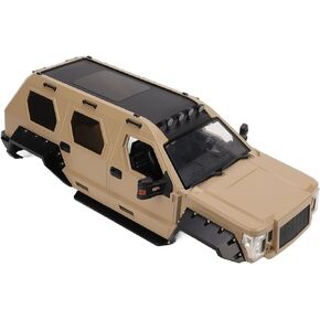 RC Car Body Shells, 324mm Wheelbase Body Shell Molded Transparent Desert Screw Rigid Plastic for 1/10 RC Crawler Axial SCX10 90046, 500x225x155mm, Yellow in Kuwait