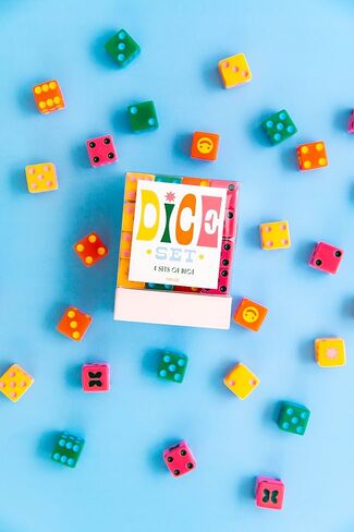 ban.do Game Night! 48 Piece Dice Set, 4 Different Colored Dice, Standard Dice for Board Games and Card Games in Saudi Arabia