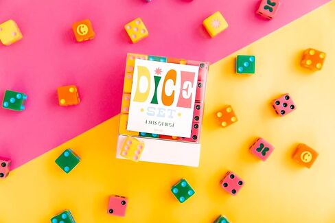 ban.do Game Night! 48 Piece Dice Set, 4 Different Colored Dice, Standard Dice for Board Games and Card Games in Saudi Arabia