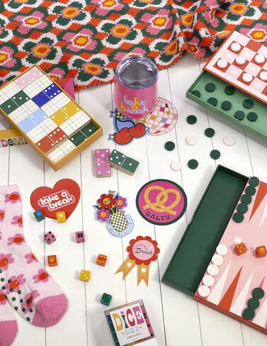 ban.do Game Night! 48 Piece Dice Set, 4 Different Colored Dice, Standard Dice for Board Games and Card Games in Saudi Arabia