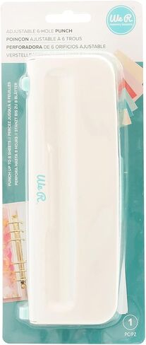 We R Memory Keepers- 6 Hole Punch, Blue, Paper Punches Adjustable Paper Punch Paper Crafts Punches Hole Punches for Paper Crafts Punches for Card Making Paper Punches for Crafting Punches Set in Saudi Arabia