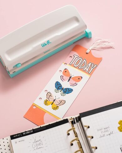 We R Memory Keepers- 6 Hole Punch, Blue, Paper Punches Adjustable Paper Punch Paper Crafts Punches Hole Punches for Paper Crafts Punches for Card Making Paper Punches for Crafting Punches Set in Saudi Arabia