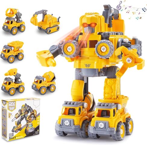 ألعاب STEM للأولاد من عمر 5 6 7 8 9 سنوات مع مجموعة ألعاب روبوت تيك بارت مع [أصوات روبوت وأضواء وامضة] - ألعاب بناء 5 في 1 للأطفال في سن 8 إلى 12، مجموعة بناء مثالية للأولاد والبنات in Kuwait