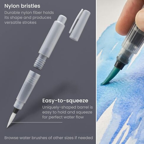 ARTEZA Watercolor Paint Set, 12 Earth Tones Half Pans, Watercolor Set with Brush, Semi Moist Water Colors in Saudi Arabia