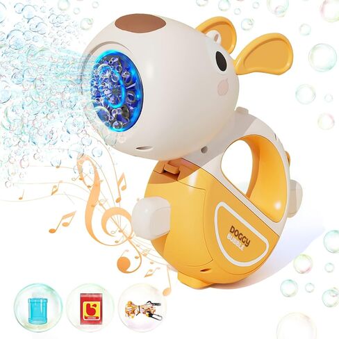Bubble Machine Gun for Toddlers Kids, Automatic Bubble Maker with Concentrated Solutions, Bubble Toys for Kids, Bubble Guns Outdoor Toys for Park Beach Wedding Party in Kuwait