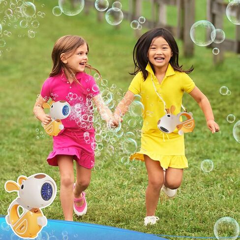 Bubble Machine Gun for Toddlers Kids, Automatic Bubble Maker with Concentrated Solutions, Bubble Toys for Kids, Bubble Guns Outdoor Toys for Park Beach Wedding Party in Kuwait