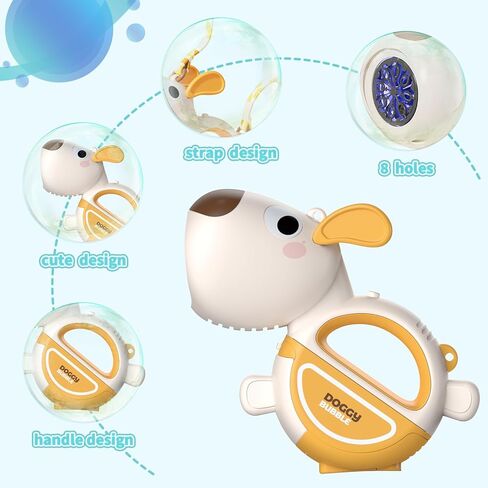 Bubble Machine Gun for Toddlers Kids, Automatic Bubble Maker with Concentrated Solutions, Bubble Toys for Kids, Bubble Guns Outdoor Toys for Park Beach Wedding Party in Kuwait