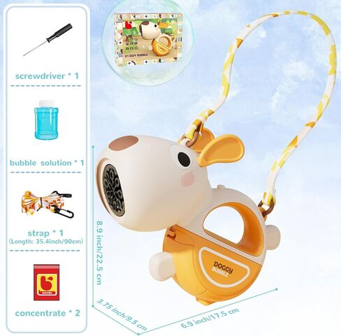 Bubble Machine Gun for Toddlers Kids, Automatic Bubble Maker with Concentrated Solutions, Bubble Toys for Kids, Bubble Guns Outdoor Toys for Park Beach Wedding Party in Kuwait