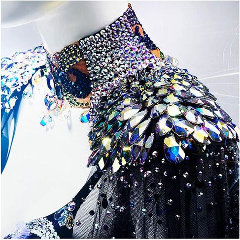 Flatback Sew On Rhinestones for Garments Clothes Crafts Sewing Beads Decorations, Crystal K9 Glass (Axe Shape AB, 12x19mm(24pcs)) in Saudi Arabia