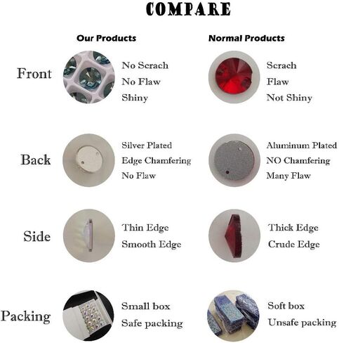 Flatback Sew On Rhinestones for Garments Clothes Crafts Sewing Beads Decorations, Crystal K9 Glass (Axe Shape AB, 12x19mm(24pcs)) in Saudi Arabia