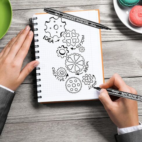 اقلام رسم سوداء متعددة الطبقات، 12 قطعة، اقلام انيمي، اقلام رسم، قلم مايكرو، اقلام رسم للفنانين، اقلام تحديد دقيق، اقلام فنية، اقلام حبر، اقلام رسم خط، اقلام يوميات للكتاب المقدس، نقاط دقيقة in Kuwait