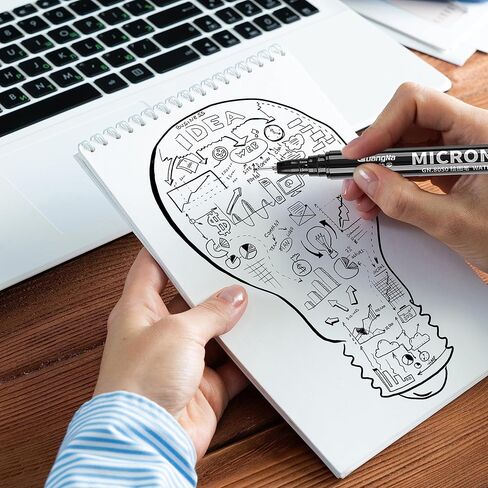 اقلام رسم سوداء متعددة الطبقات، 12 قطعة، اقلام انيمي، اقلام رسم، قلم مايكرو، اقلام رسم للفنانين، اقلام تحديد دقيق، اقلام فنية، اقلام حبر، اقلام رسم خط، اقلام يوميات للكتاب المقدس، نقاط دقيقة in Kuwait