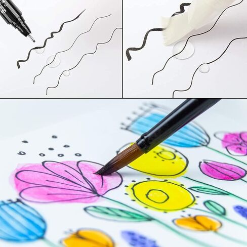 اقلام رسم سوداء متعددة الطبقات، 12 قطعة، اقلام انيمي، اقلام رسم، قلم مايكرو، اقلام رسم للفنانين، اقلام تحديد دقيق، اقلام فنية، اقلام حبر، اقلام رسم خط، اقلام يوميات للكتاب المقدس، نقاط دقيقة in Kuwait