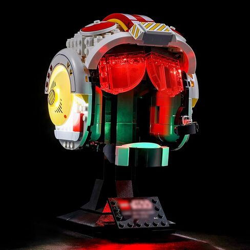 إضاءة LED من أجل LEGO 75327 Star Wars Luke SkyWalker Red Five Helmet نموذج مكعبات بناء خوذه - غير متضمن مجموعة الطراز in Kuwait