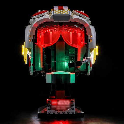 إضاءة LED من أجل LEGO 75327 Star Wars Luke SkyWalker Red Five Helmet نموذج مكعبات بناء خوذه - غير متضمن مجموعة الطراز in Kuwait