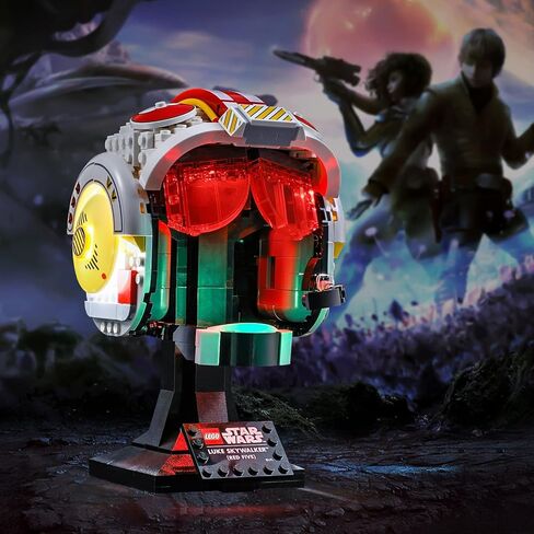 إضاءة LED من أجل LEGO 75327 Star Wars Luke SkyWalker Red Five Helmet نموذج مكعبات بناء خوذه - غير متضمن مجموعة الطراز in Kuwait