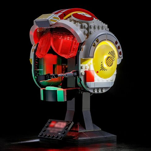 إضاءة LED من أجل LEGO 75327 Star Wars Luke SkyWalker Red Five Helmet نموذج مكعبات بناء خوذه - غير متضمن مجموعة الطراز in Kuwait