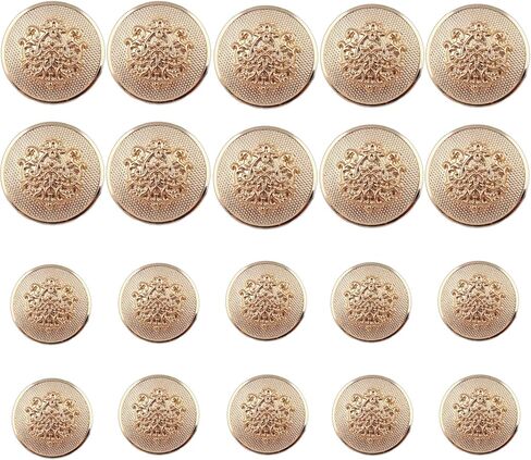 20 قطعة أزرار ذهبية للسترة، أزرار سترة 15 مم 20 مم، أزرار معدنية لخياطة الرجال والنساء أزرار ذهبية للسترات والسترات والمعاطف الرياضية والبدلات والزي الرسمي والسترات in Kuwait