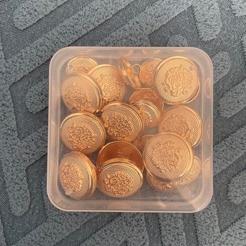 20 قطعة أزرار ذهبية للسترة، أزرار سترة 15 مم 20 مم، أزرار معدنية لخياطة الرجال والنساء أزرار ذهبية للسترات والسترات والمعاطف الرياضية والبدلات والزي الرسمي والسترات in Kuwait