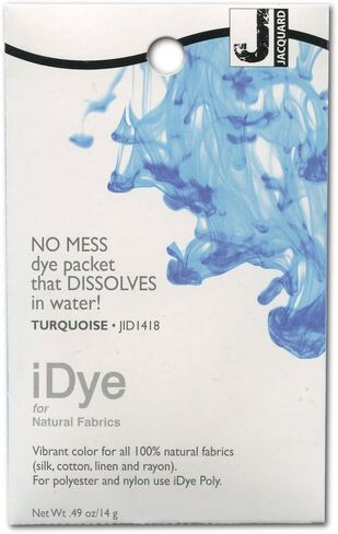 Jacquard Idye Natural Fabric: Turquoise in Saudi Arabia