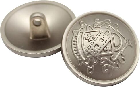 {F&G} أزرار معدنية عتيقة عالية الجودة من سبائك الزنك للجينز والمعطف والبلازر والبدلات والجاكيت وما إلى ذلك. أزياء غريبة كاستمز (رذاذ فضي) in Kuwait