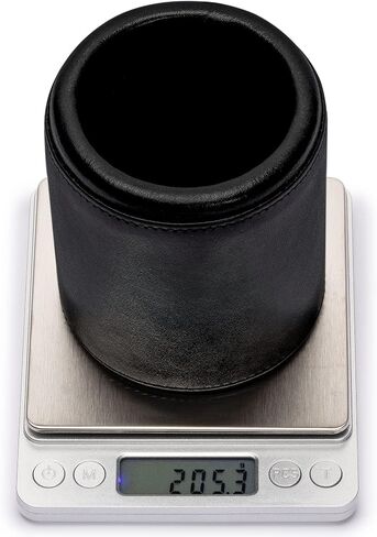 Yellow Mountain Imports Premium Padded Leatherette Dice Cup with 5 (14mm) 6-Sided Dice Set in Saudi Arabia