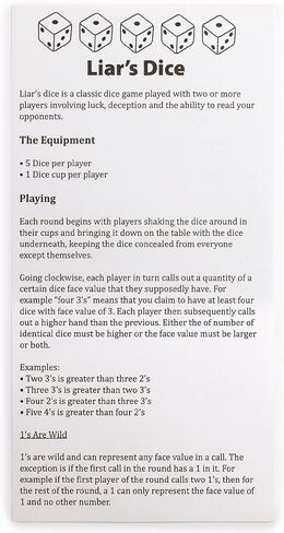 Yellow Mountain Imports Premium Padded Leatherette Dice Cup with 5 (14mm) 6-Sided Dice Set in Saudi Arabia